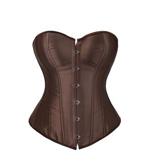 NWT viral brown satin corset top